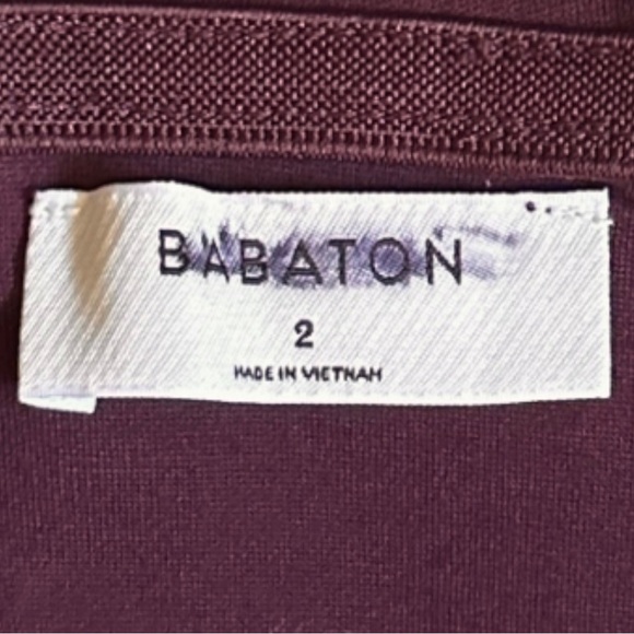 Babaton Ruffled Giovanni Off Shoulder Fitted Bodycon Dress 2 3/4 Sleeves Holiday - Picture 6 of 8